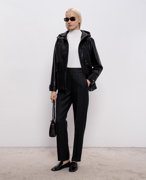 Agnona Black linen pants T71010YU3034