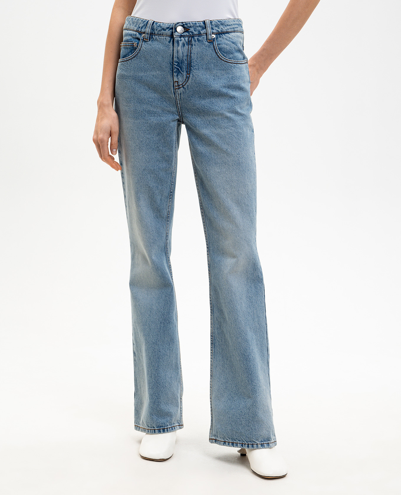 Blue flared jeans Ami Paris 3