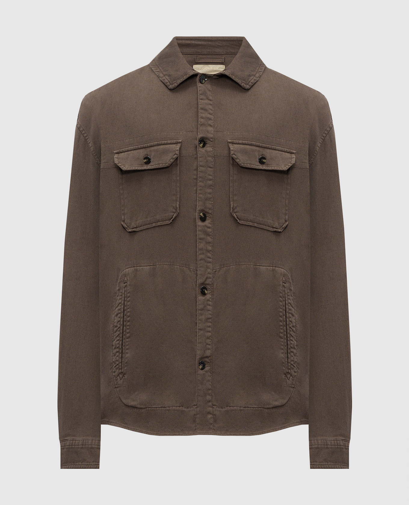 

Brown linen shirt Woolrich