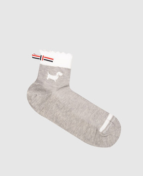 Thom Browne Gray socks HECTOR CREW FAS240AY3011