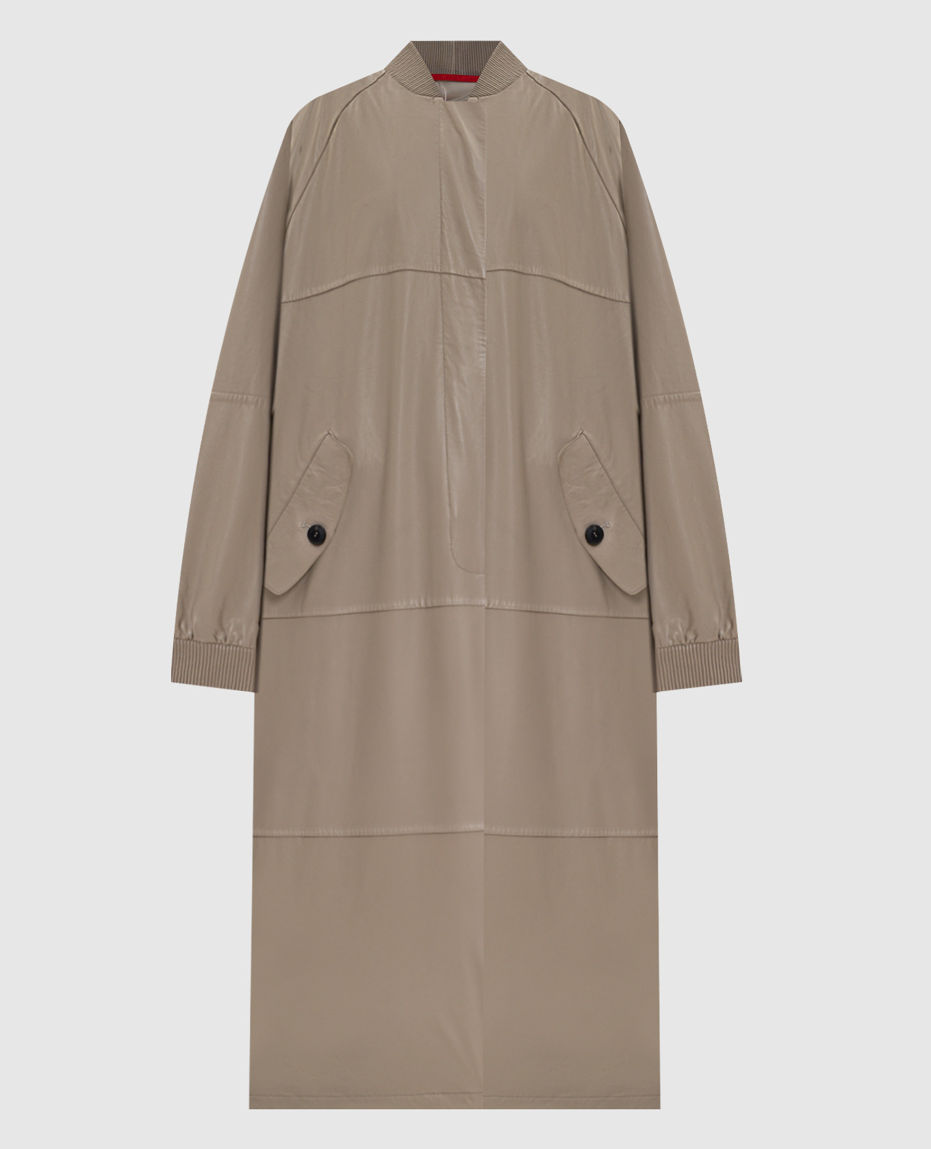 

Brown leather coat Max & Co