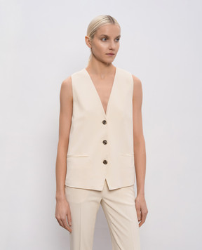 Twinset Beige vest with logo 261TP2224