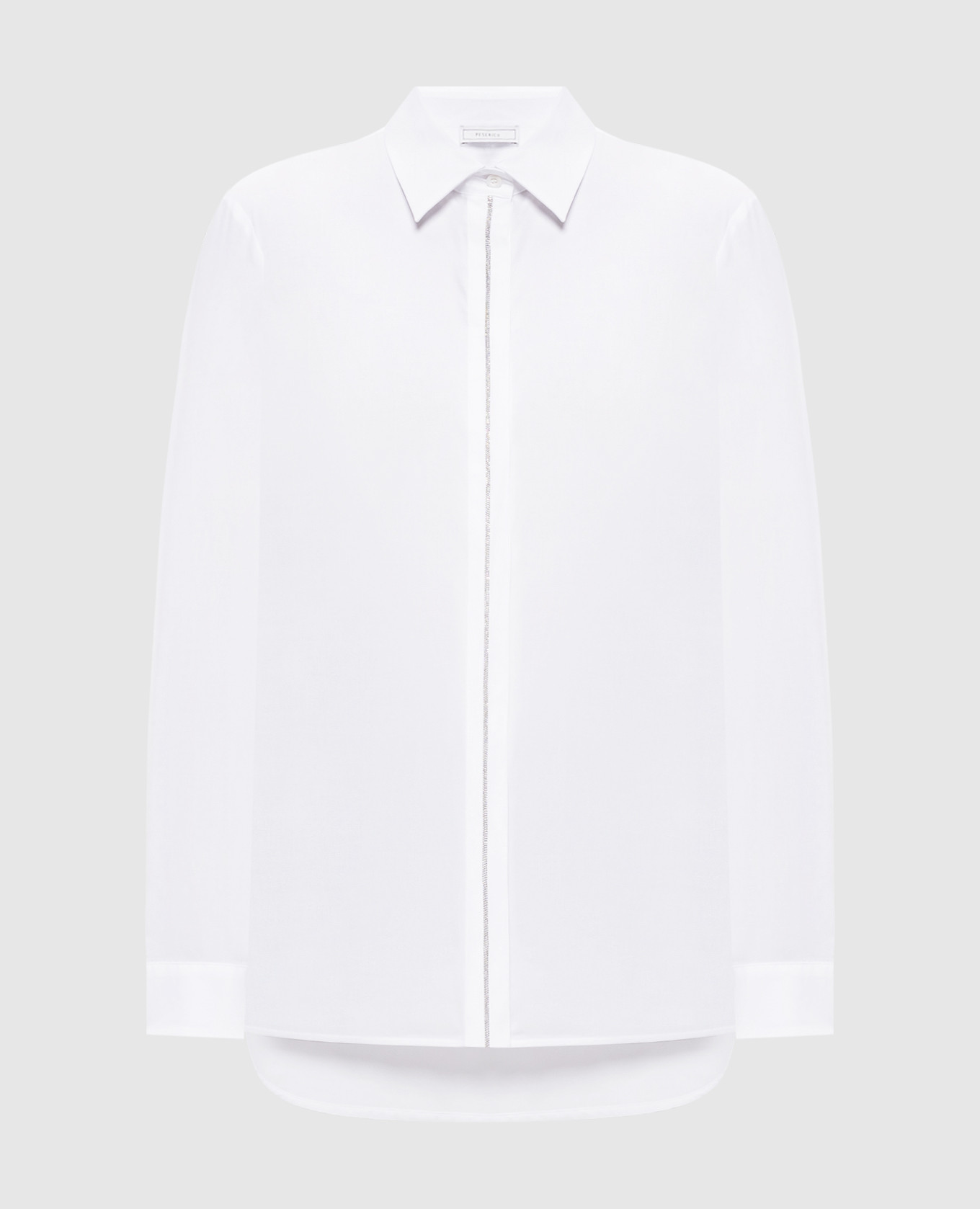 White shirt with a monil chain Peserico