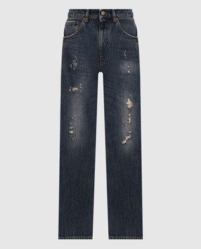 Maison Margiela MM6 Blue jeans with holes SH2LA0063M30063