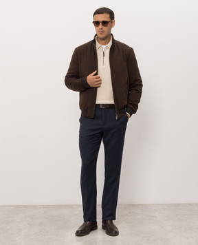 Stefano Ricci Blue wool pants M8T63B0010T6054