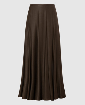 Peserico Brown midi skirt P0576502776