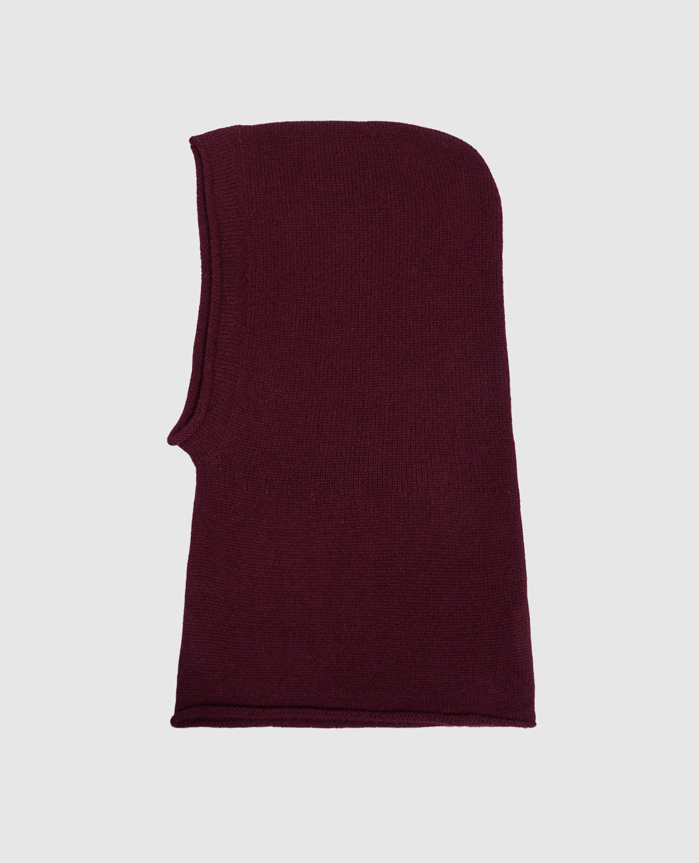 Burgundy cashmere hood