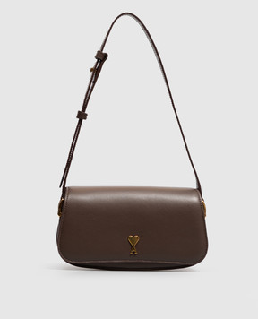 Ami Paris Brown leather bag Paris ULL719AL0208