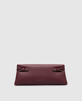 Brunello Cucinelli Burgundy leather clutch MBDKB2785P