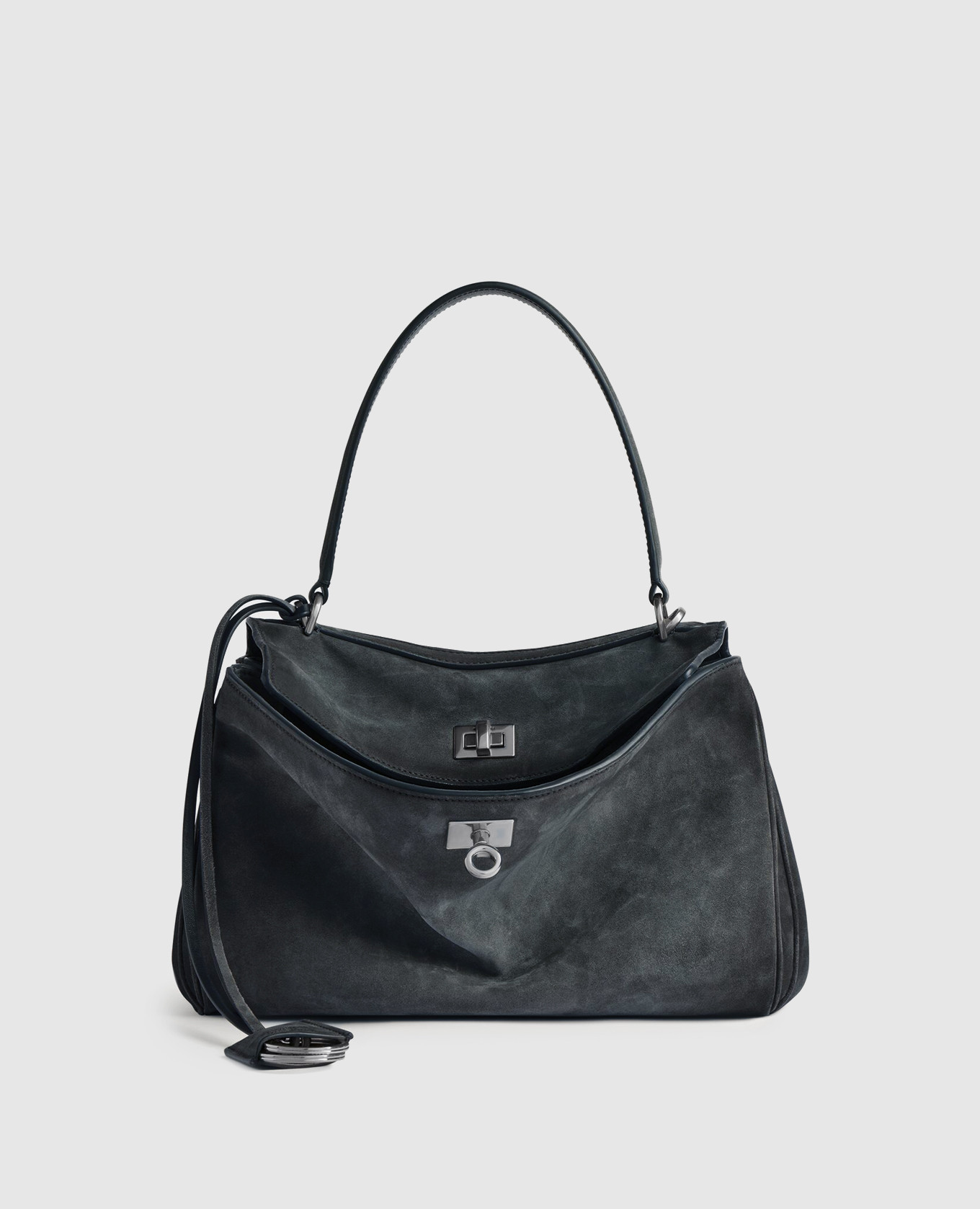 Blue suede Rodeo bag