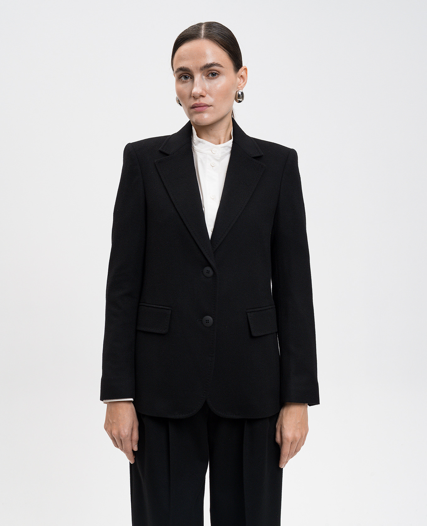 Folgore black wool jacket Max Mara 3