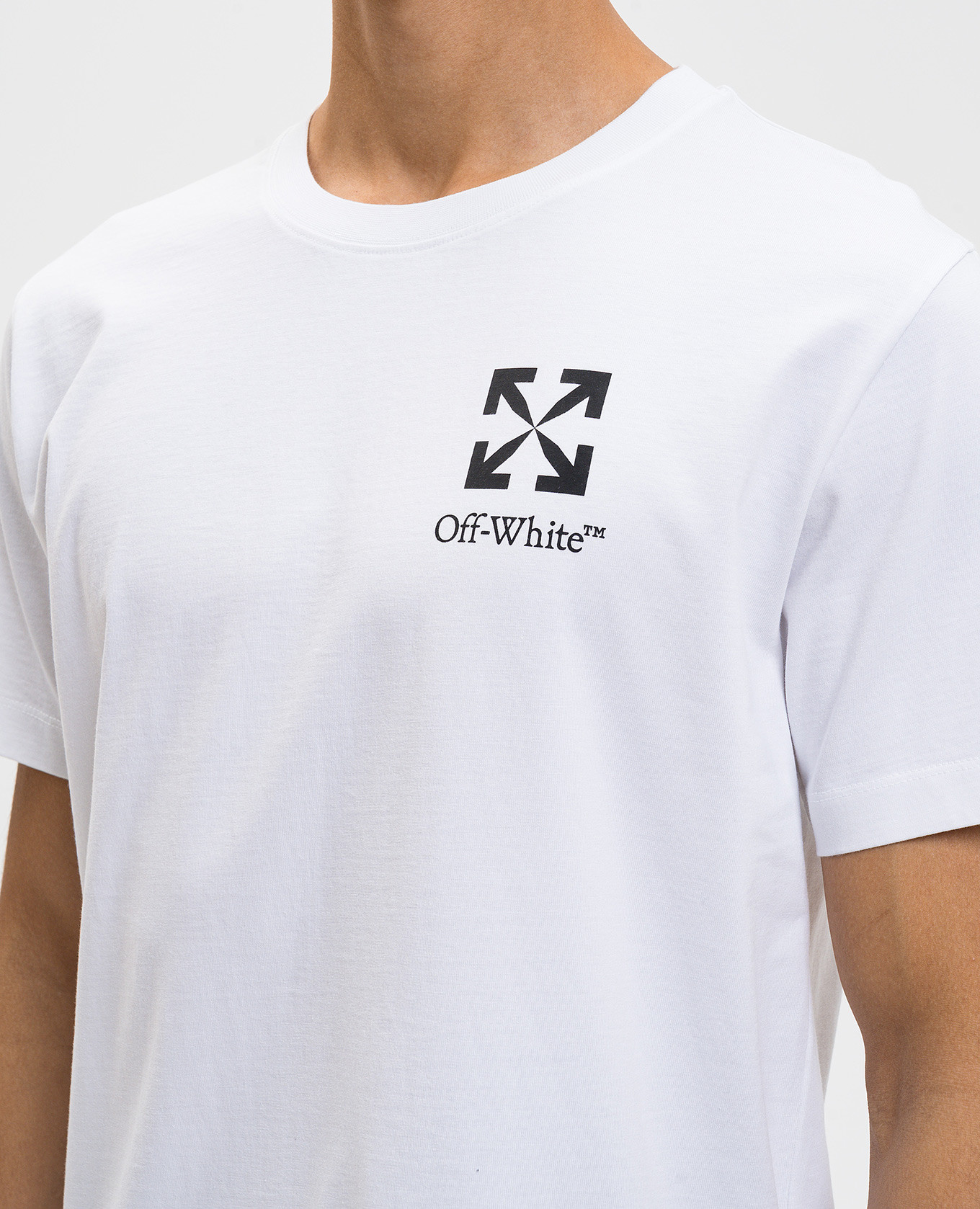 

White T-shirt with logo print Off-White
