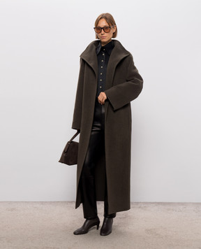Khaite Romare khaki wool coat with a smell 7159547