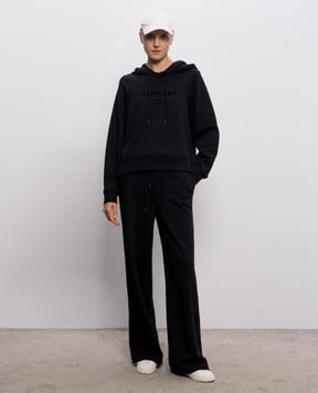 Twinset Black tracksuit with textured logo print 262TP272B