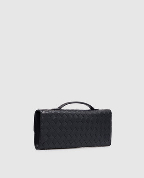 Bottega Veneta Andiamo blue leather clutch A0030VVCPP3