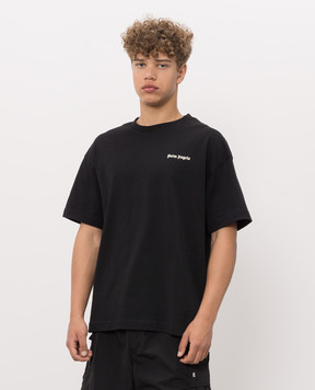 Palm Angels Set of black T-shirts with logo print PAM2B001JR001