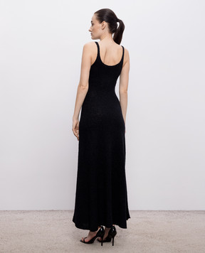 Gabriela Hearst Ayla black silk dress 2269053A137