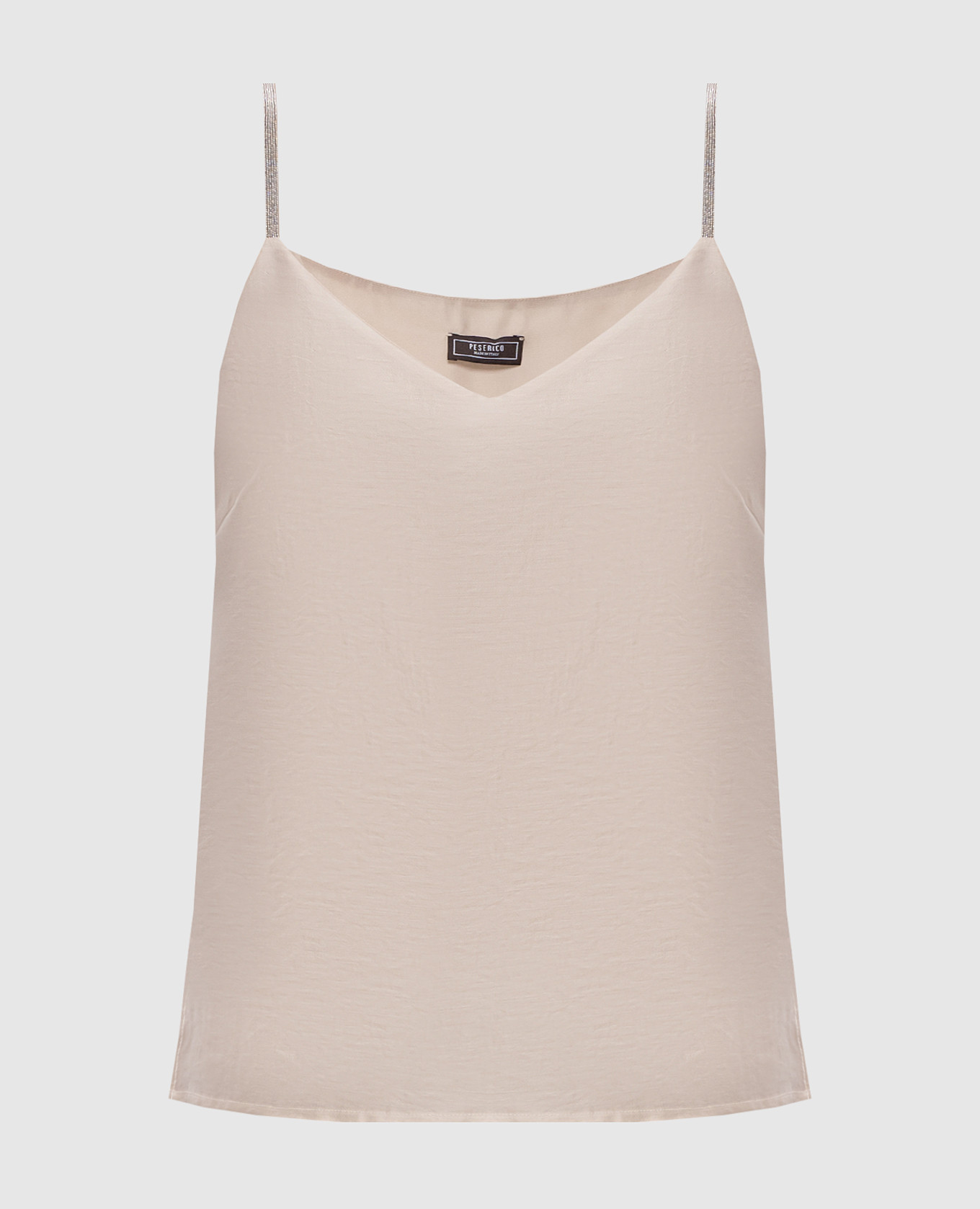 

Beige top with slits Peserico