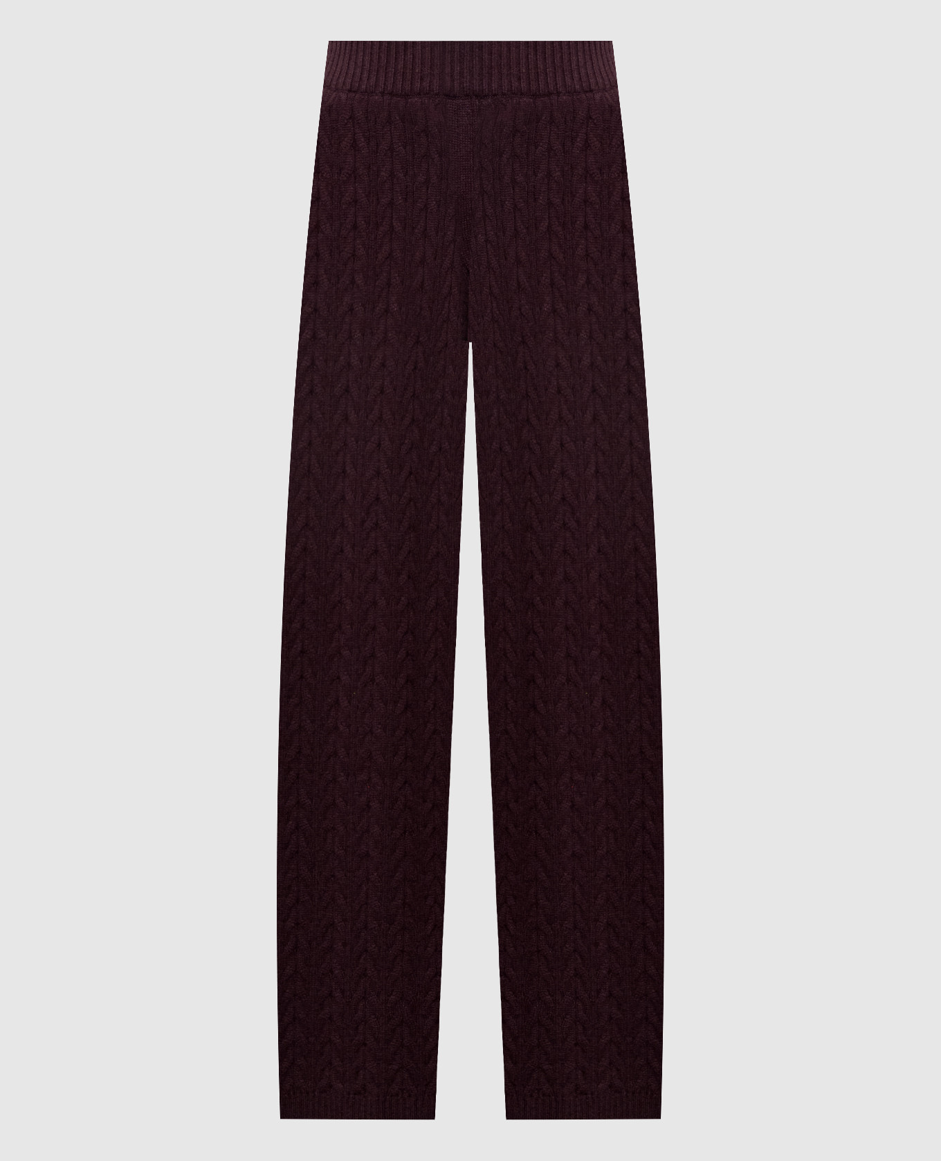 Burgundy cashmere sweatpants