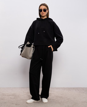 Max Mara Sportmax Black hoodie LOGAN SPDSLOGAN
