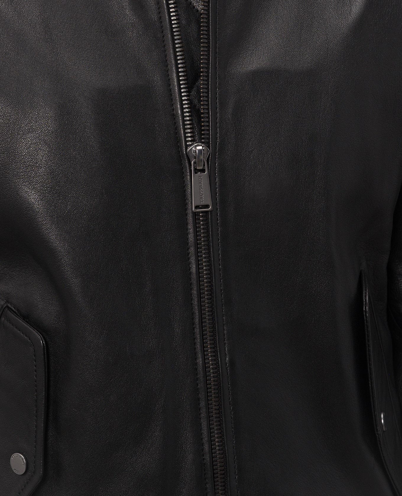 Black leather bomber jacket Trussardi 4