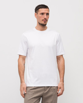 Brunello Cucinelli White straight-cut T-shirt M0B131308