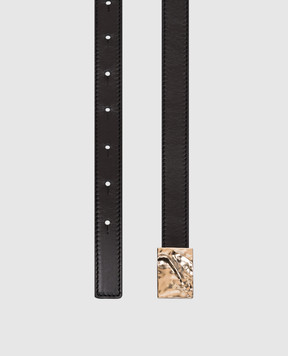 Loulou de Saison Black leather belt MINAR MINARLDS