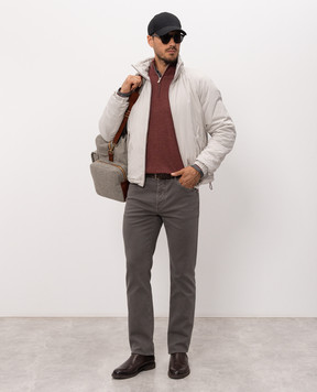 Brunello Cucinelli Burgundy cashmere jumper M2200124