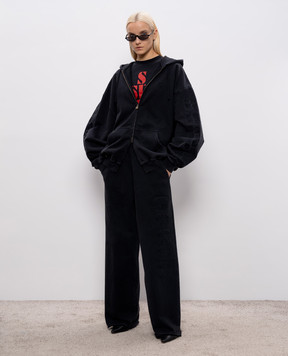 Vetements Black cropped long sleeve Sins WE76LS541B
