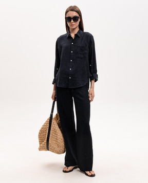 CITIZENS OF HUMANITY Blue linen pants 21441761