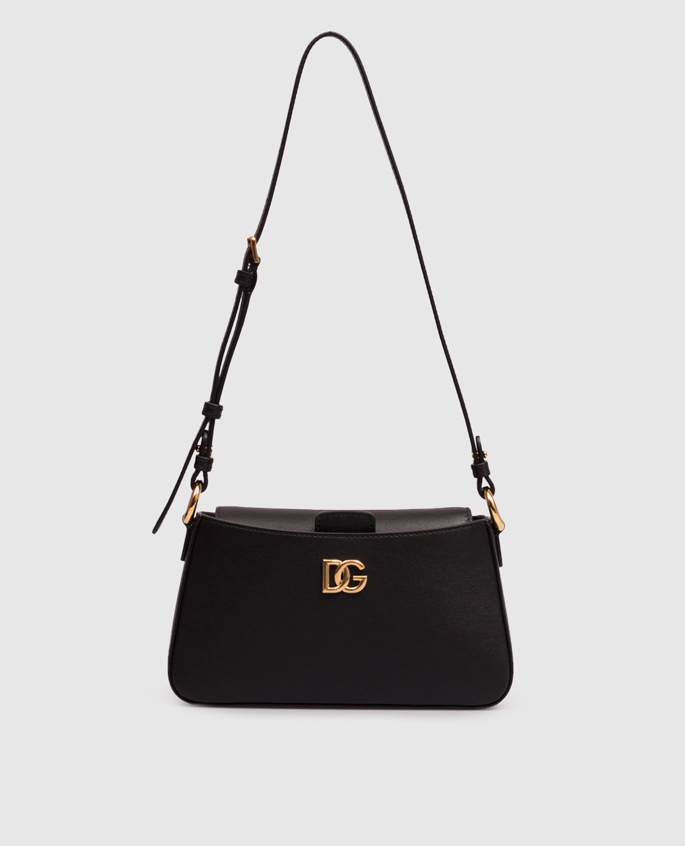 Black leather bag