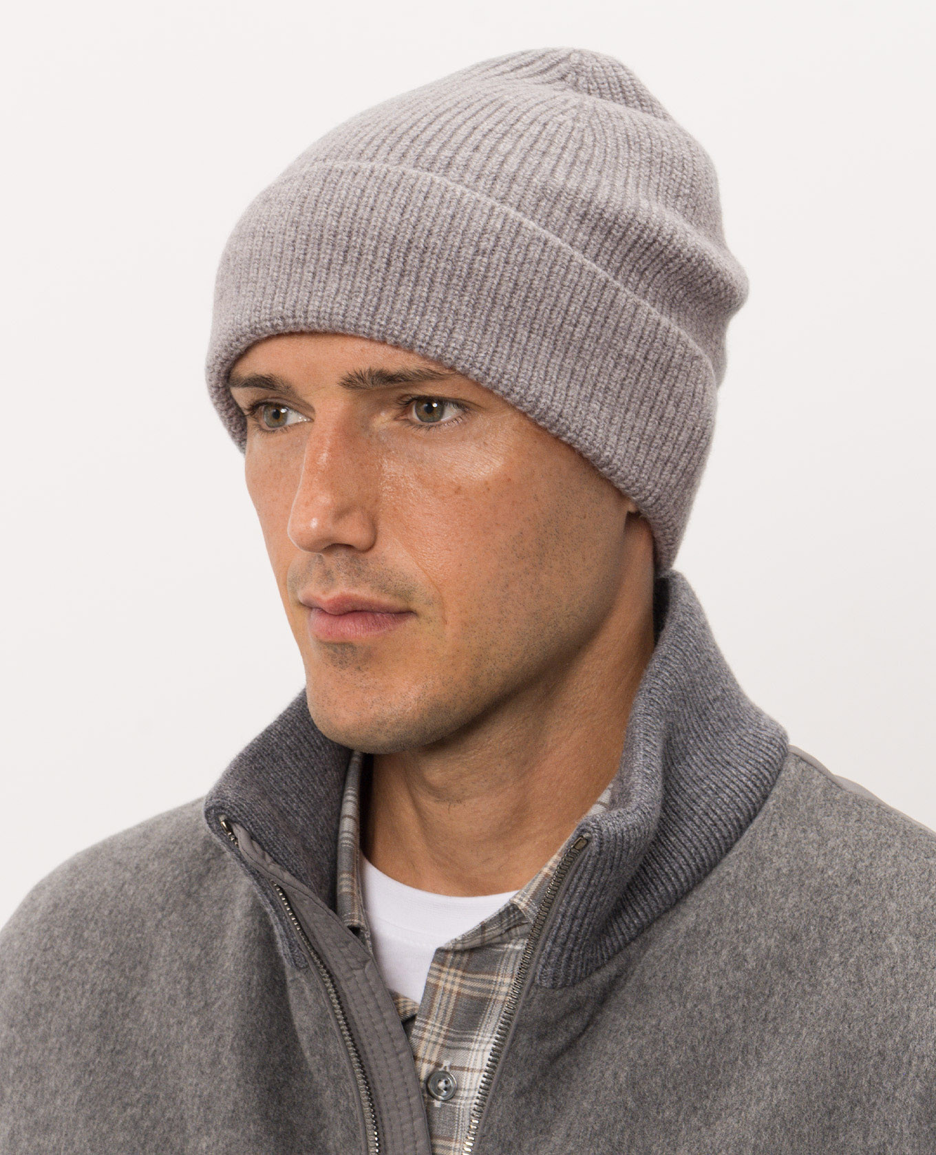 Gray wool and cashmere hat Peserico 2