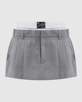 Alexander Wang Gray wool skirt-shorts 1WC3265416