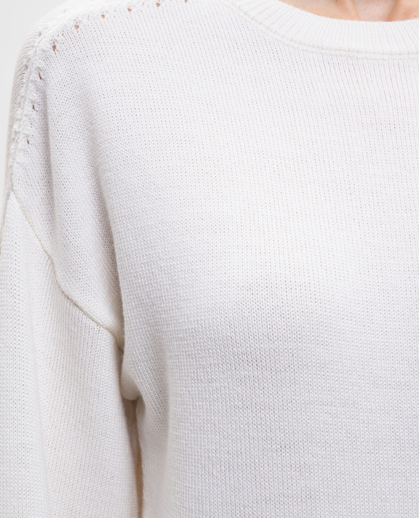 White wool jumper Ballantyne 5