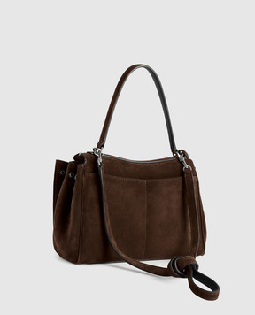 Balenciaga Brown suede Rodeo bag 7897792AB4G