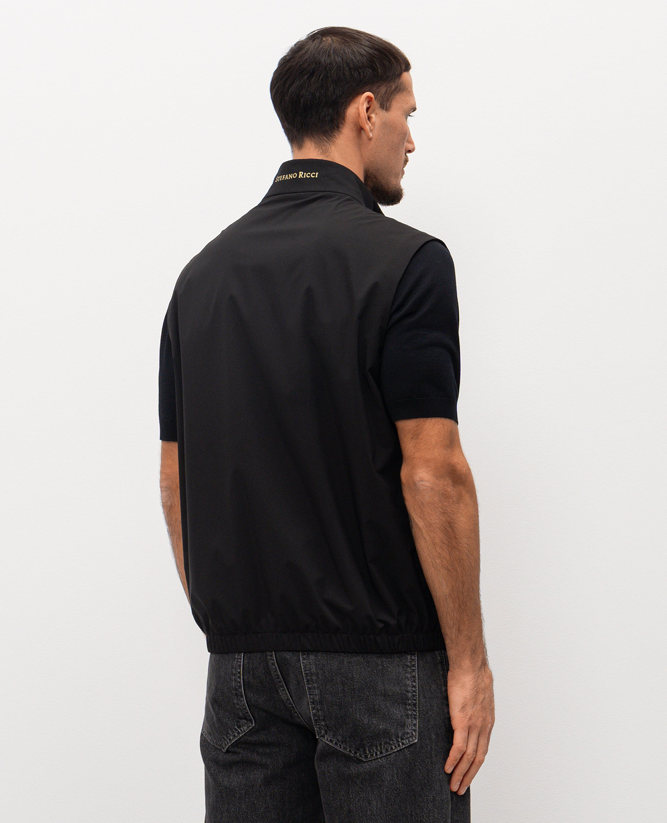 

Black vest with logo Stefano Ricci