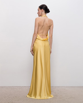 Simkhai Reannon Yellow Open Back Maxi Dress 4261235Q