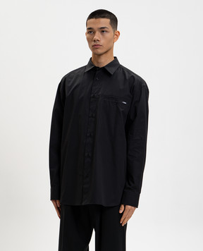 Maison Margiela MM6 Black shirt with logo SH0DT0043M35480
