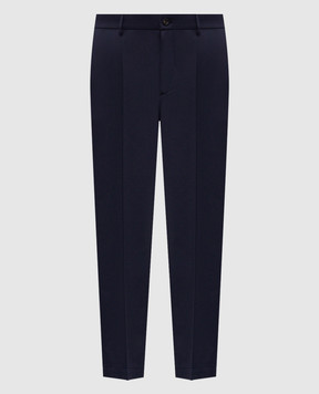 Peserico Blue pants with wool R5422508274