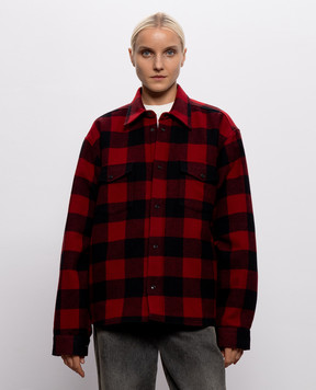Vetements Checked wool shirt jacket MH27SH066RCw
