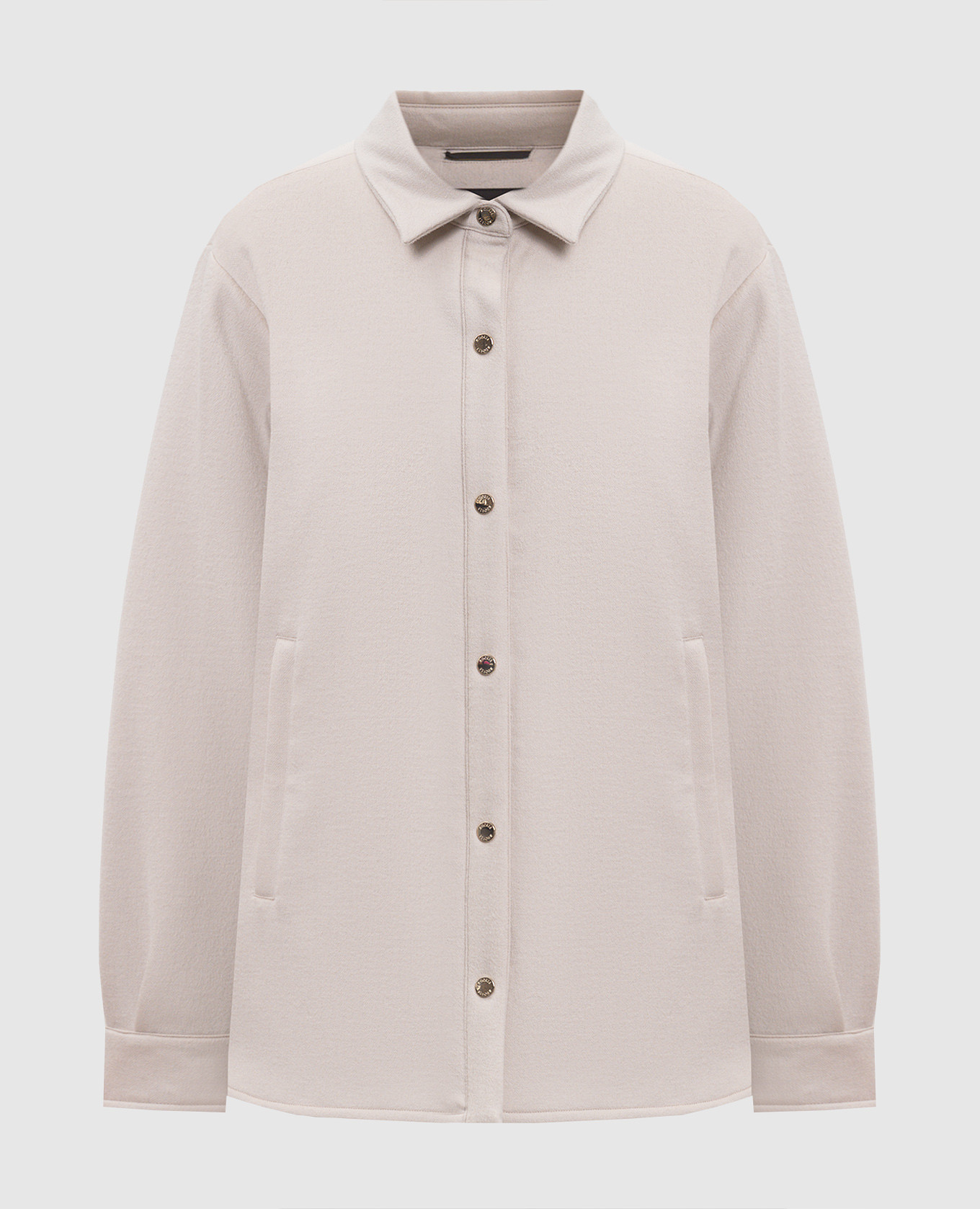 Beige wool and cashmere jacket KINSALE