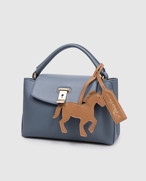 3.1 Phillip Lim Brown leather horse bag keychain AE26P792BRR