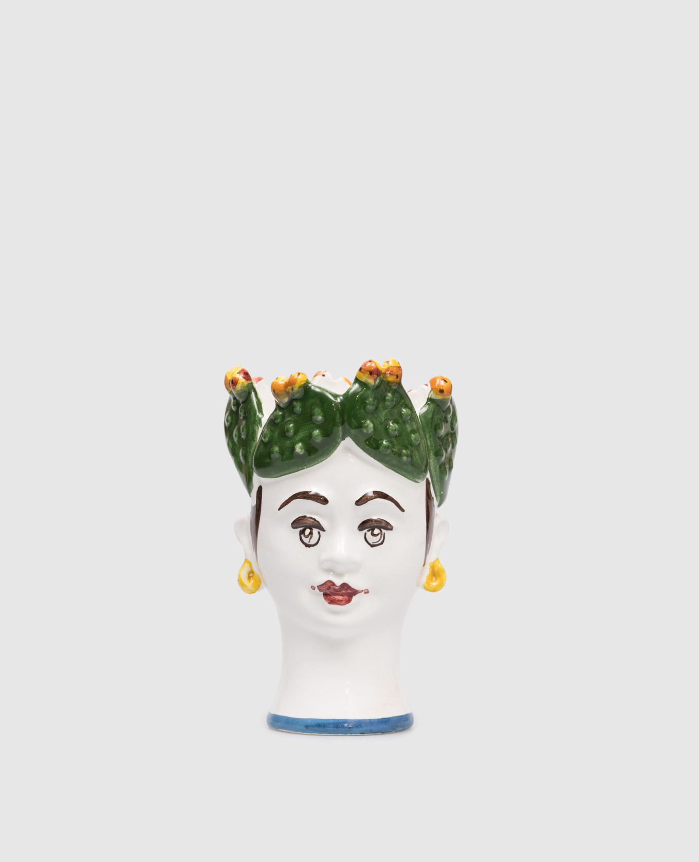 Figs Woman decorative candle in a ceramic candlestick