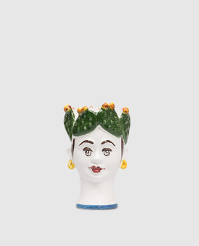 Les Ottomans Figs Woman decorative candle in a ceramic candlestick HEADCANDLESFW