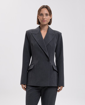 Simkhai Surabhi gray double-breasted jacket 5266100C