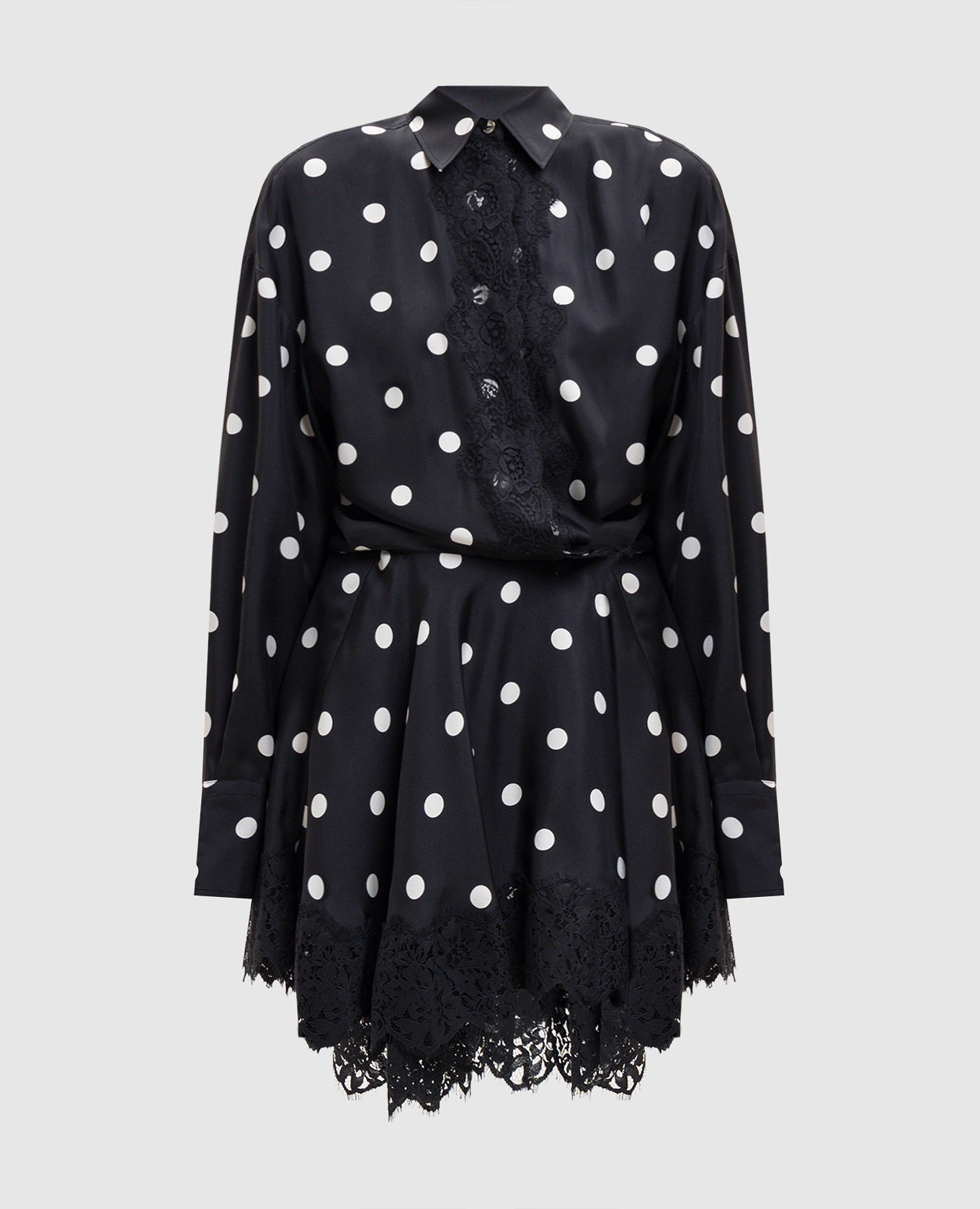 

BOSSO black polka dot silk dress Max Mara Sportmax