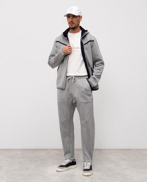 Brunello Cucinelli Grey printed sports jacket MM8433376G