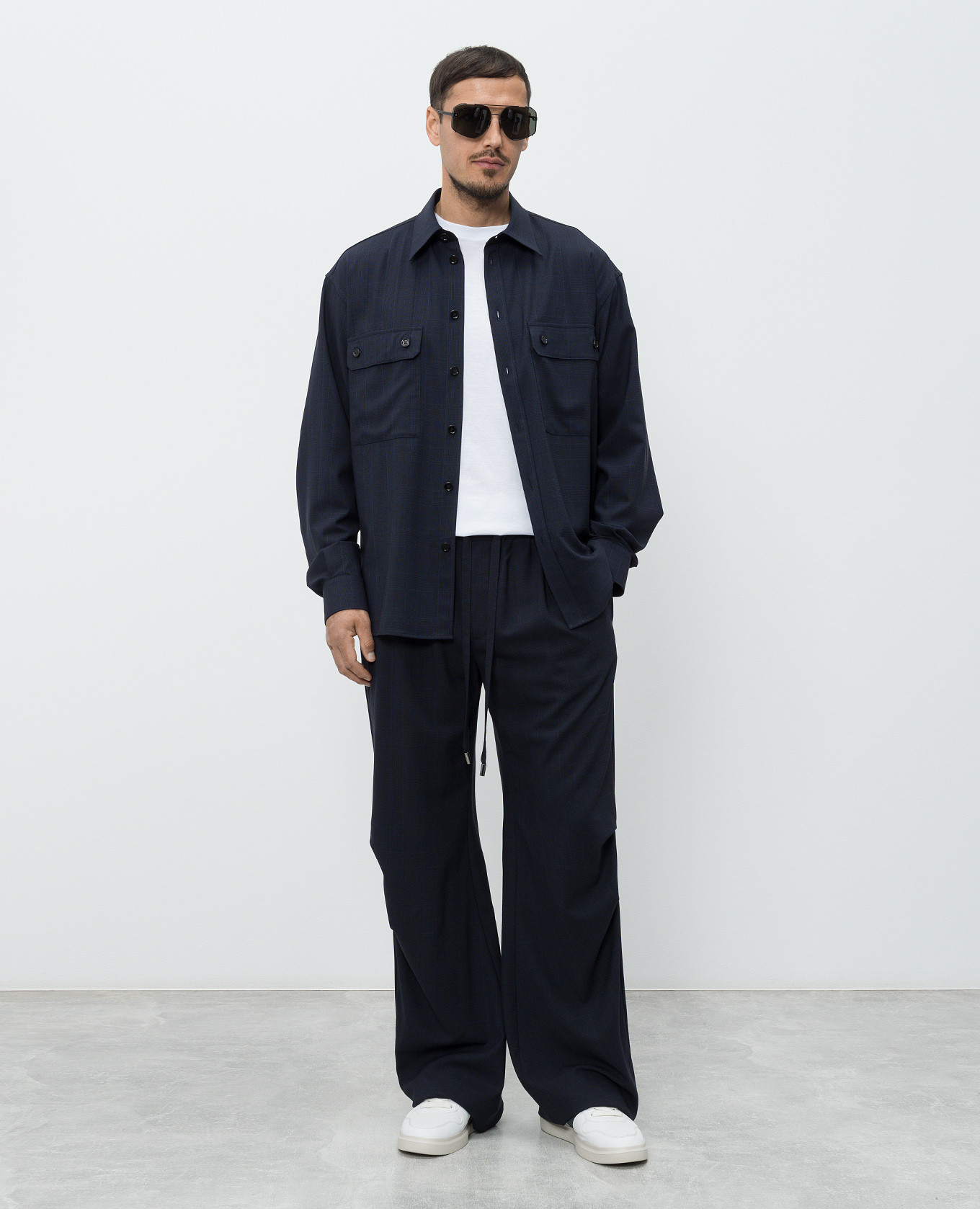 Blue wool check shirt Dolce&Gabbana 2