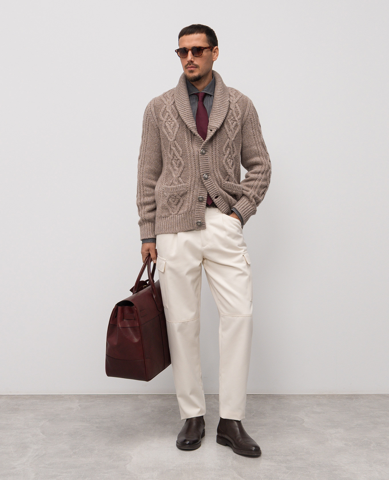 Beige cargo with wool Brunello Cucinelli 2