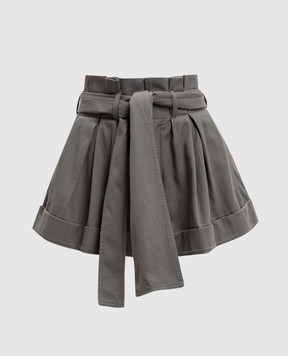 Balmain Khaki shorts with belt GF0PA425CG60